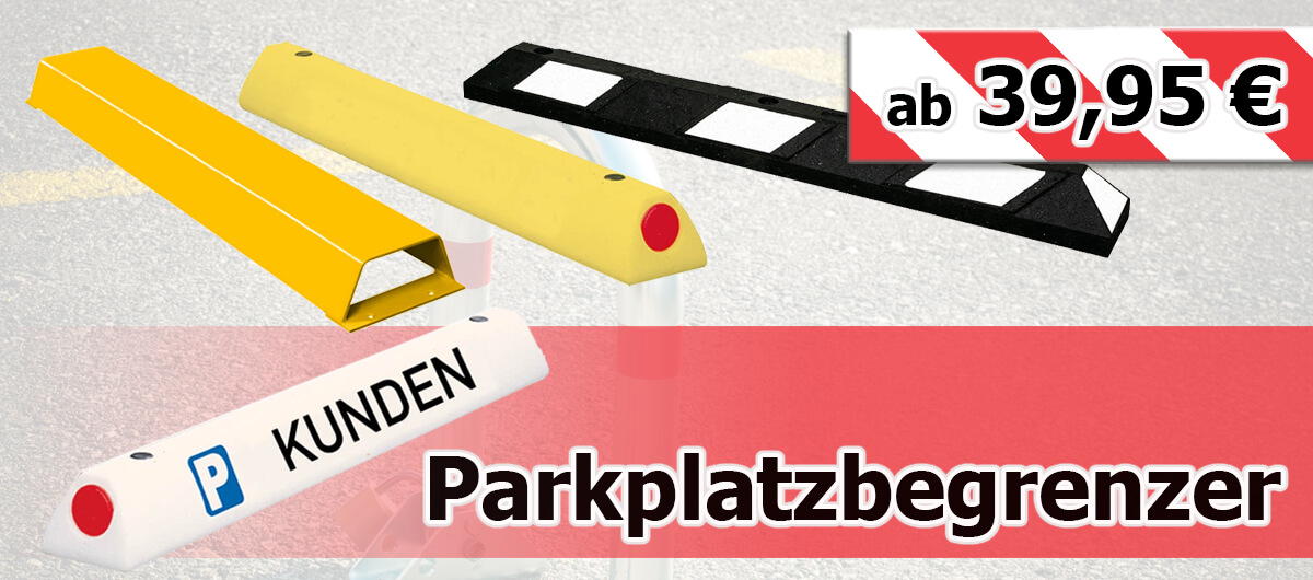 Parkplatzbegrenzer gelb oder weiß