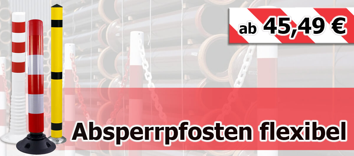 Flexible Absperrpfosten für jede Herausforderung!