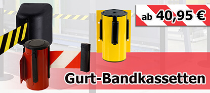 Wandkassetten passend zu Absperrpfosten und Wandclips