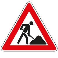 Baustellenschild Baustellenschild