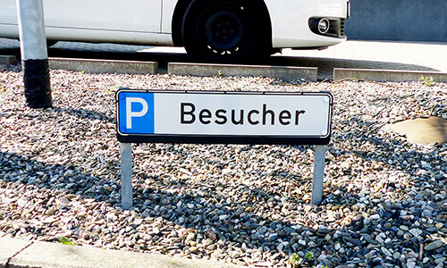 Parkplatzreservierungsschild Besucher Parkplatzreservierungsschild Besucher