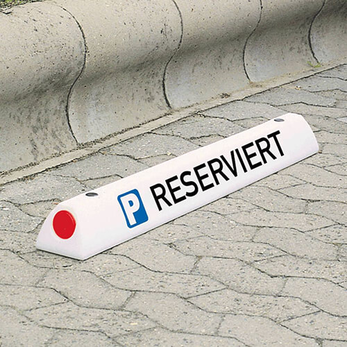 Parkplatzbegrenzer reserviert Parkplatzbegrenzer reserviert